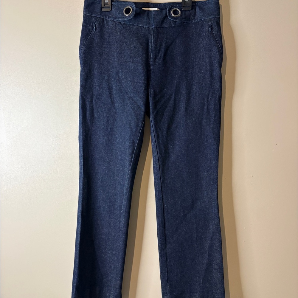 Anthropologie Essential Crop Flare Jeans